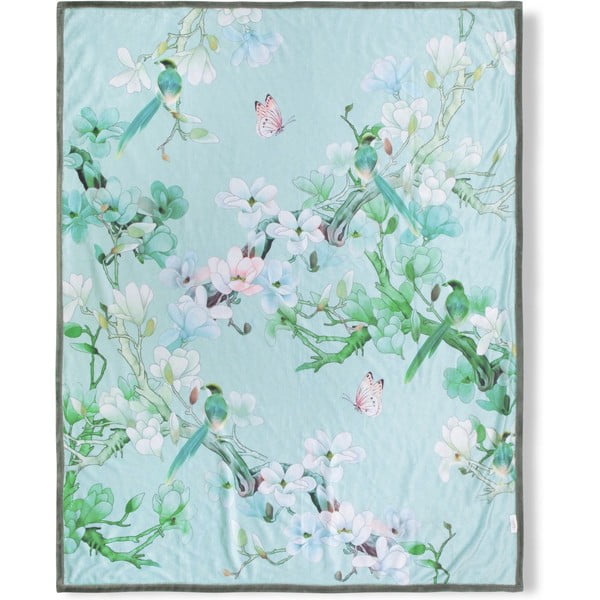 Zelena dvostrana deka Descanso Shi, 130 x 160 cm-image-2