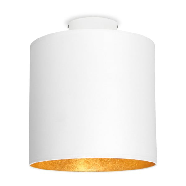 Bijela stropna svjetiljka sa zlatnim detaljima Sotto Luce MIKA Elementary S PLUS CP