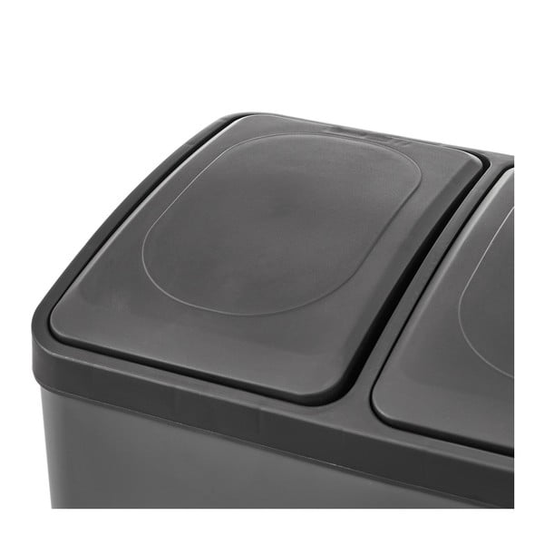 Kanta za smeće od nehrđajućeg čelika za odvojeni otpad/s pedalom 30 l Litros – Casa Selección-image-3