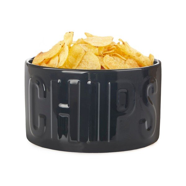 Crna keramička zdjelica za posluživanje 1 l Chips – Balvi-image-3