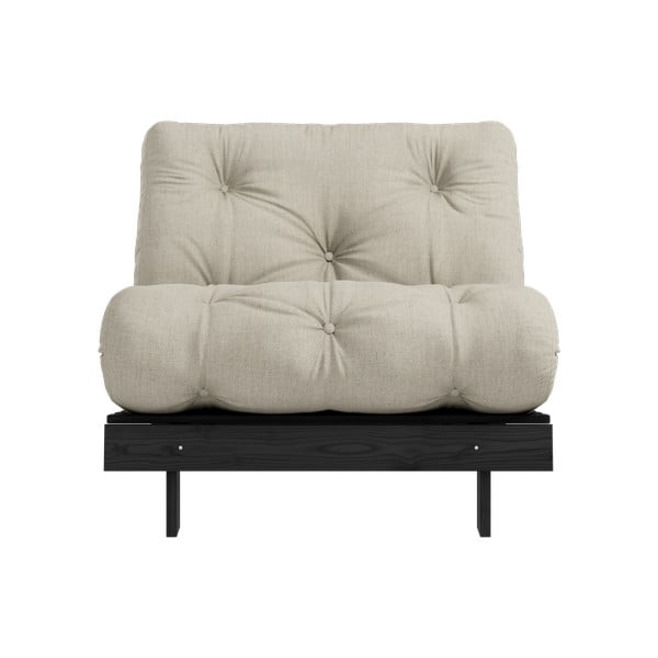 Siva/bež lanena fotelja Roots Black Night – Karup Design-image-3