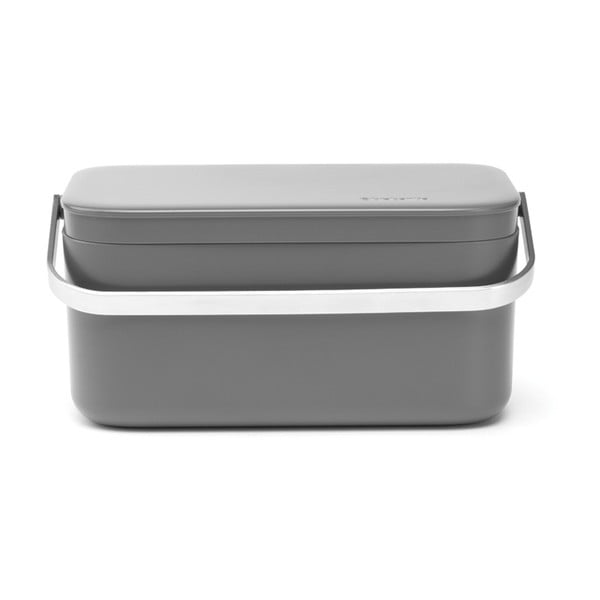 Tamno siva kanta za bio otpad 1,8 l SinkSide – Brabantia-image-3