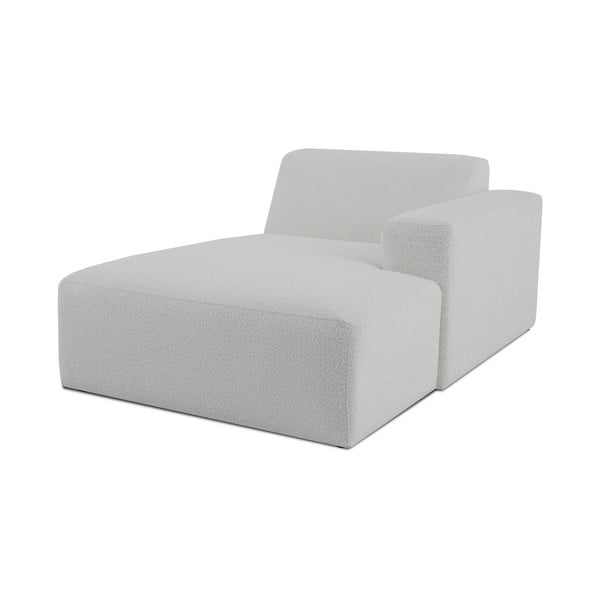 Bijela modularna sjedeća garnitura od bouclé tkanine (s desnim kutom) Roxy – Scandic-image-1