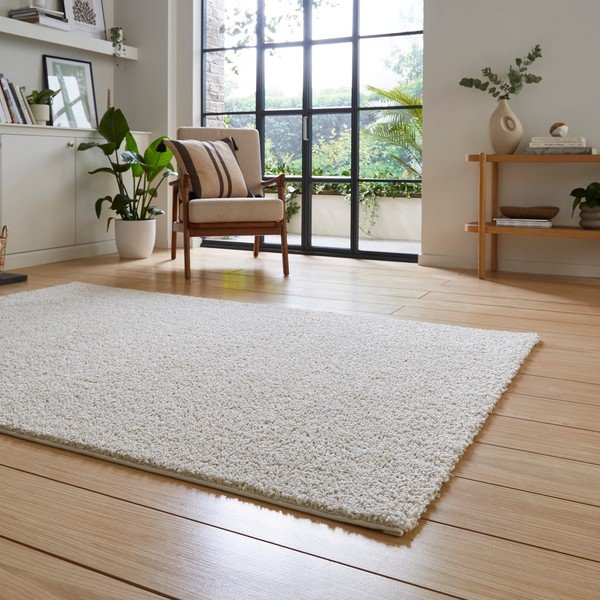 Krem periv tepih od recikliranih vlakna 80x150 cm Bali – Think Rugs-image-2