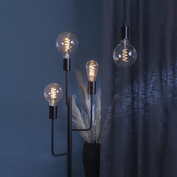 LED/sa žarnom niti žarulja s mogućnosti zatamnjivanja s toplim svjetlom E27, 4 W Spiral Filament – Star Trading-image-2