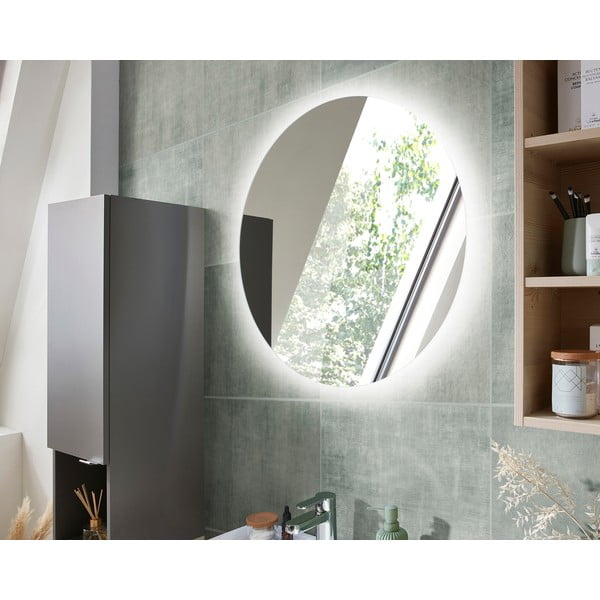 Zidno ogledalo s osvjetljenjem ø 70 cm Quickset 393 – Pelipal-image-1