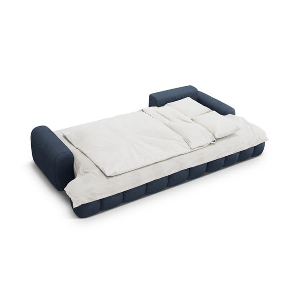 Tamno plava sklopiva/s prostorom za odlaganje kutna garnitura (s desnim kutom/s ležaljkom) Linz – Cosmopolitan Design-image-4