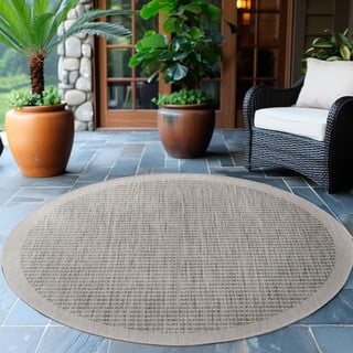 Sivi okrugli vanjski tepih ø 120 cm Giza – Ayyildiz Carpets