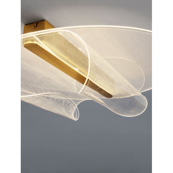 LED stropna svjetiljka aluminijska s mogućnosti zatamnjivanja u zlatnoj boji 55x45 cm Valentin – Nova Luce-image-1