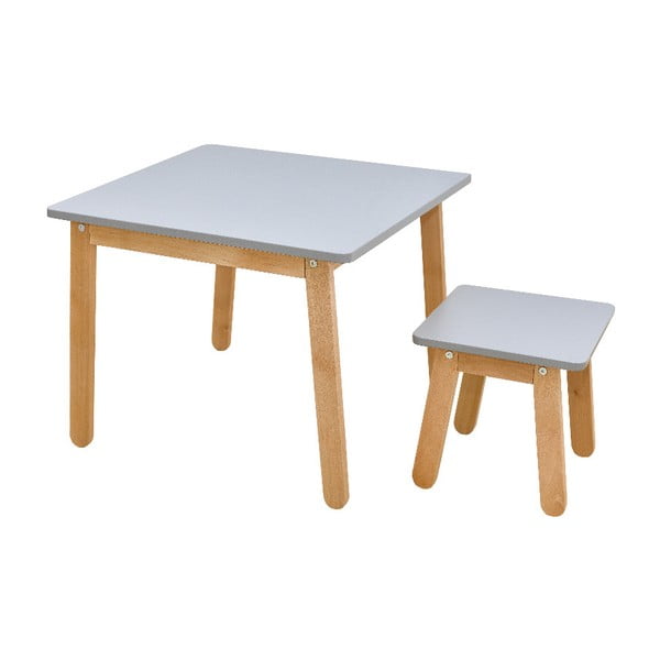 Sivi dječji stol BELLAMY Woody-image-2