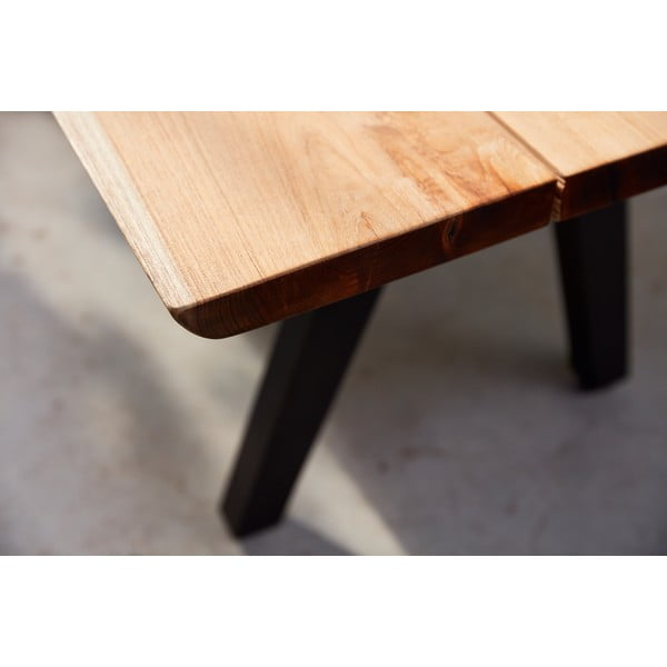 Crna/natur vrtna klupa Pure - Diphano-image-1