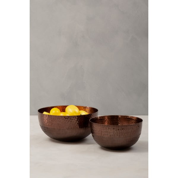 Metalne posude za posluživanje u setu 2 kom u bakrenoj boji ø 26 cm Solis – Premier Housewares-image-1