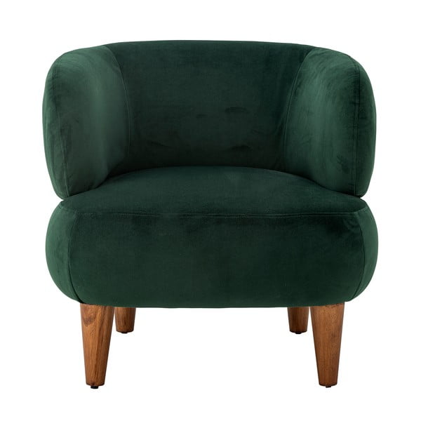 Tamno zelena baršunasti wing fotelja Ruperta – Bloomingville-image-2