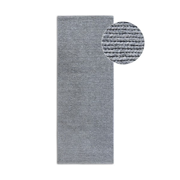 Siva ručno rađena vunenia staza 80x200 cm Francois – Villeroy&Boch