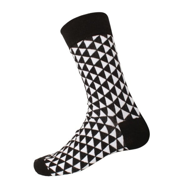 Retro crne/bijele čarape, veličina 40-44