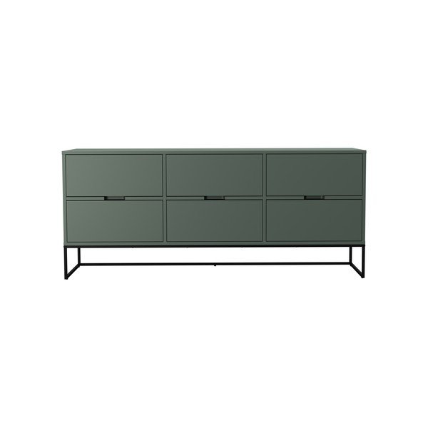 Sivo-zelena niska komoda 176x76 cm Lipp - Tenzo-image-3