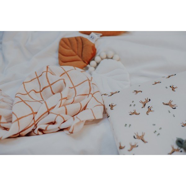 Pelene u setu bambusove 2 kom Green Floral – Malomi Kids-image-1