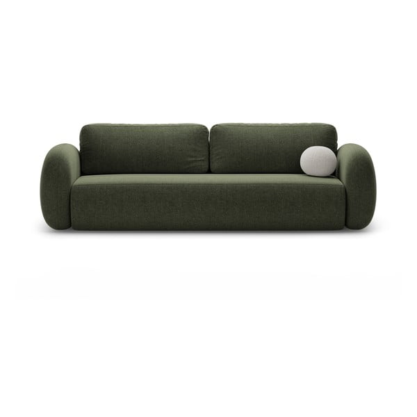 Zelena sklopiva/s prostorom za odlaganje sofa od šenila 262 cm Tonale – Cosmopolitan Design
