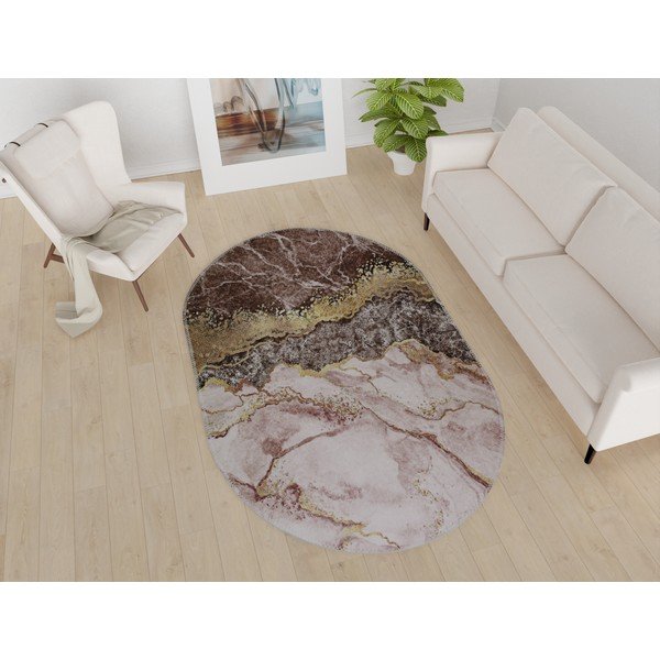 Smeđo-u zlatnoj boji perivi tepih 120x180 cm – Vitaus-image-1