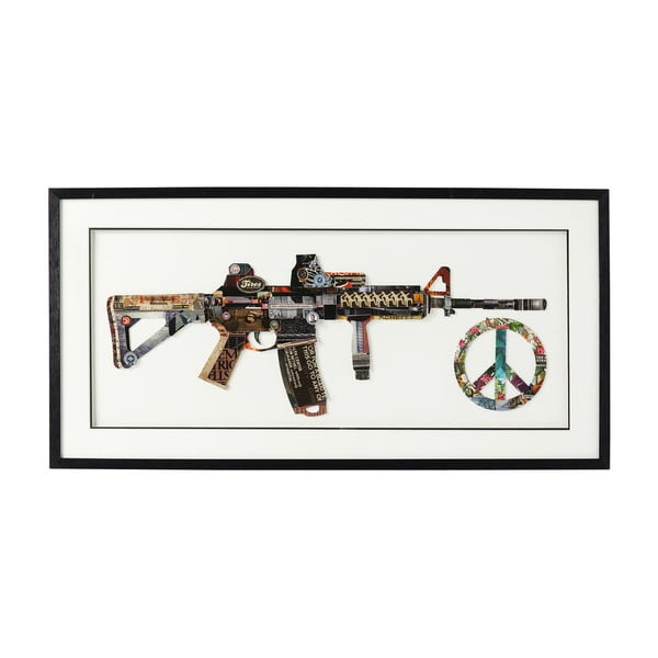 Slika u okviru Kare Design Art Peace No War, 100 x 50 cm