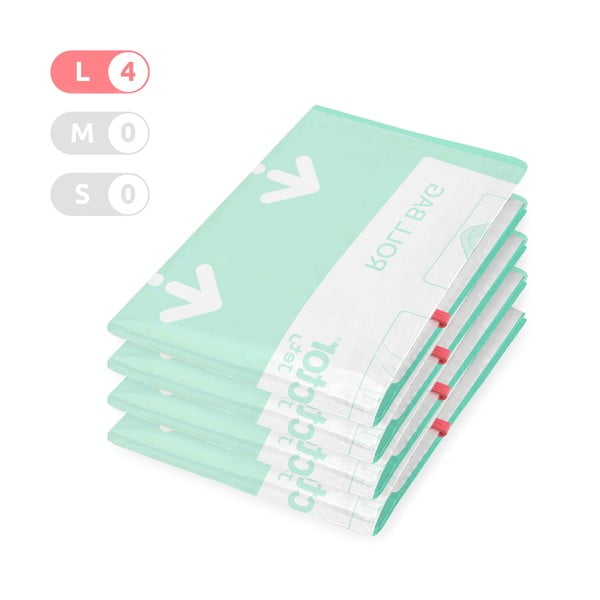 Vakuum vrećice za odjeću u setu 4 kom Roll Up L – Compactor-image-1