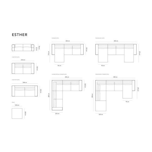 Bordo sofa 248 cm Esther – Milo Casa-image-4
