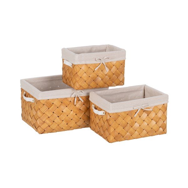 Drvene košare u setu 3 kom 39,5x30x24 cm – Ixia
