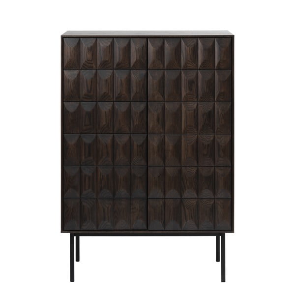Tamno smeđi ormarić 90x130 cm Latina – Unique Furniture