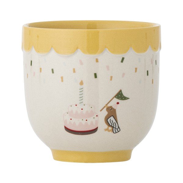 Žuta /krem dječja šalica od kamenine 150 ml Celebrate – Bloomingville Mini-image-3