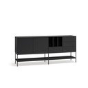 Crna komoda 220x98x45 cm Platt – Teulat