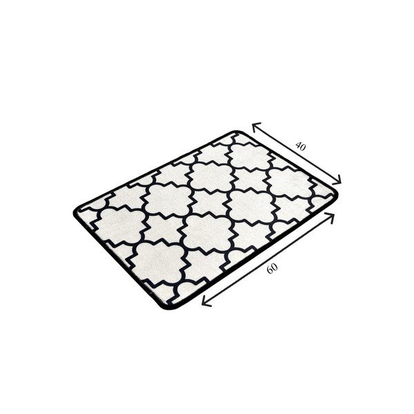 Crna/bež kupaonska prostirka 40x60 cm Kupa – Foutastic-image-3