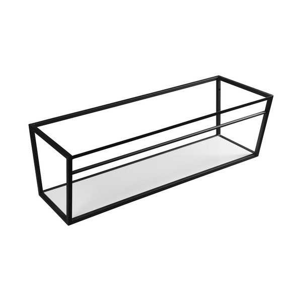 Bijelo/crno željezno zidno postolje ispod umivaonika 120x40 cm Ska – Sapho