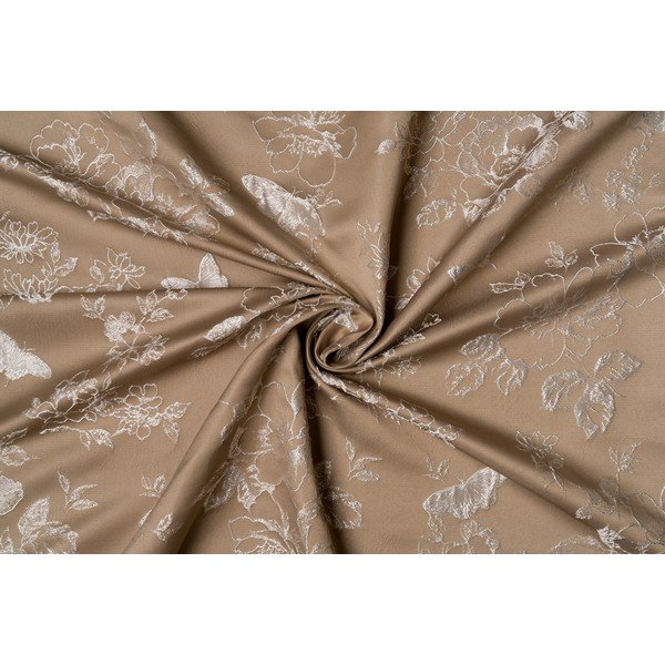 Bež zavjesa 135x260 cm Lillies – Mendola Fabrics-image-3