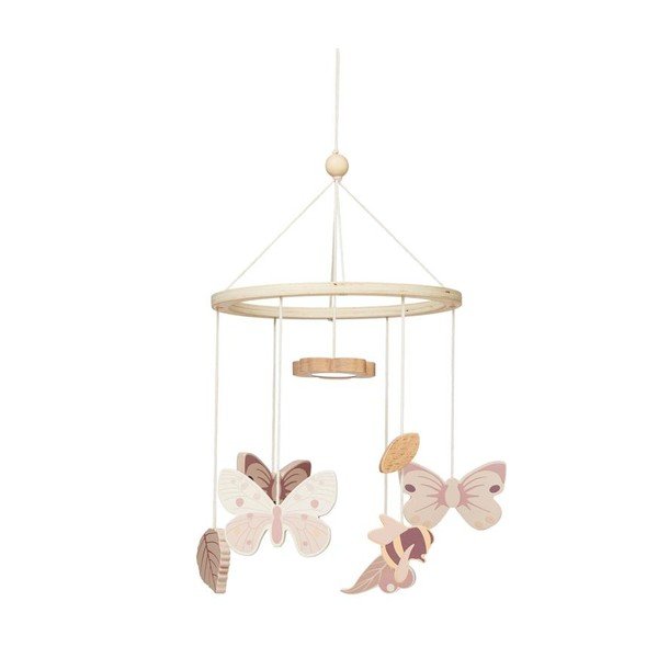 Viseći vrtuljak s vrtuljkom za dječji krevetić Butterflies – Cam Cam Copenhagen