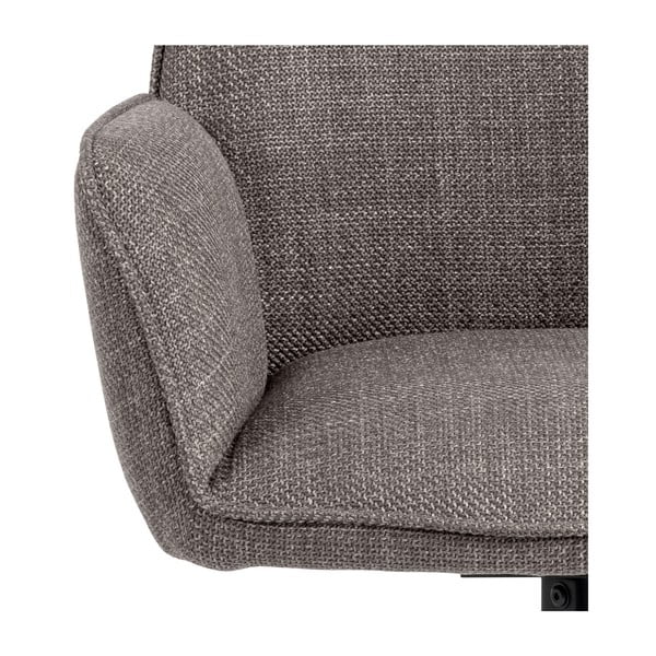 Svijetlo sive podstavljene blagovaonske stolice u setu s naslonima za ruke 2 kom Glenda – Actona-image-4