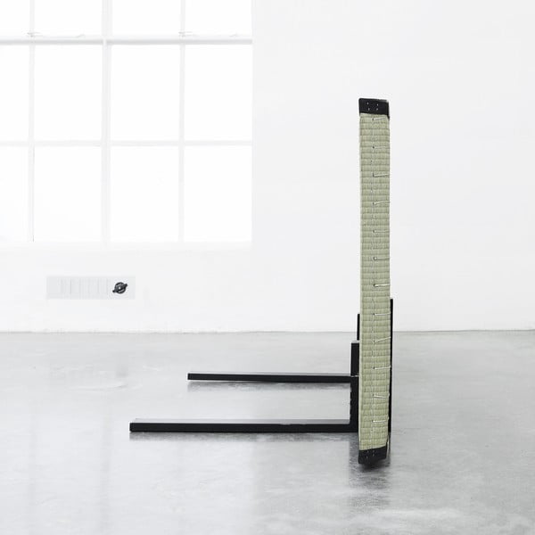 Sano krevet/sofa, crni sa crnim jastucima-image-4