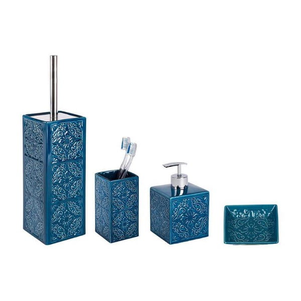 Tamno plavi keramički set pribora za kupaonicu Cordoba – Wenko