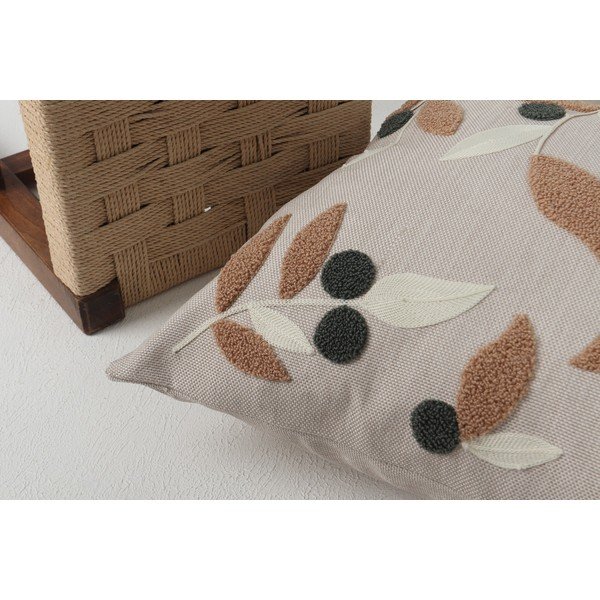 Laneni ukrasni jastuk 43x43 cm Sonbahar – Mioli Decor-image-4