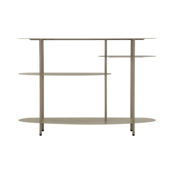 Sivo-bež metalni pomoćni stol 34x118 cm Saturn – Mauro Ferretti-image-4