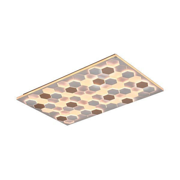 Bijela LED stropna svjetiljka s metalnim sjenilom 70x115 cm Cifavo – CINQUE-image-2