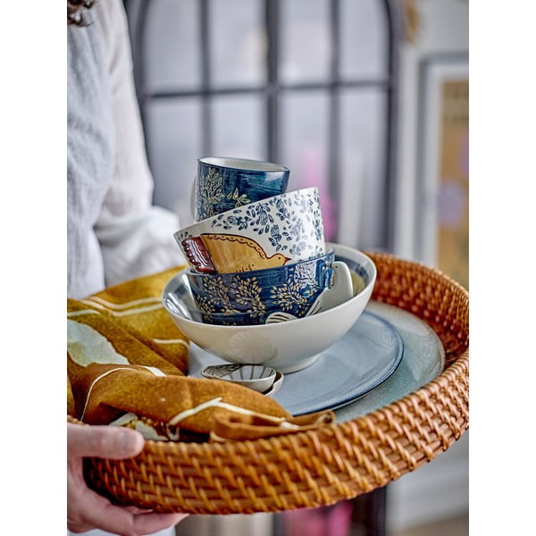 Plava zdjelica od kamenine 460 ml Hezha – Bloomingville-image-1