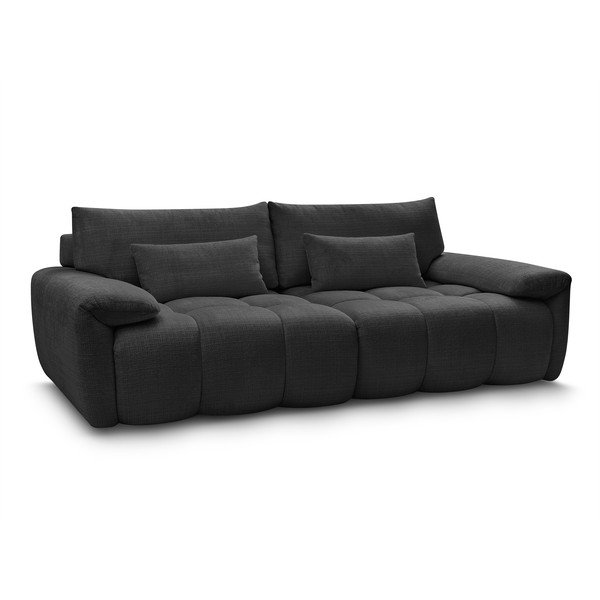 Crna sofa od šenila 264 cm Ivane – Bobochic Paris-image-3