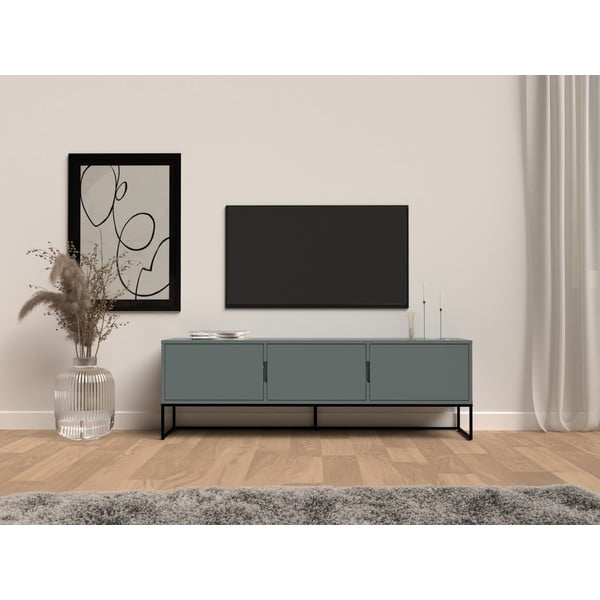 Sivo-zeleni TV stol 177x57 cm Lipp - Tenzo-image-1