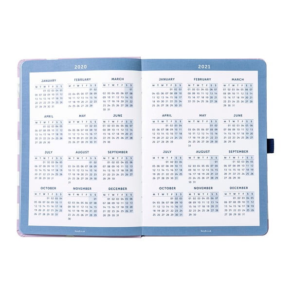 Ljubičasto-bijeli dnevnik od kolovoza 2020. do kolovoza 2021. Busy B Lilac Lemonade-image-4