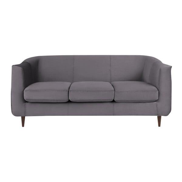 Grafitno siva sofa od baršuna Kooko Home Glam, 175 cm