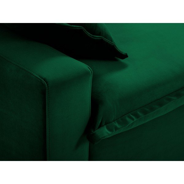 Tamnozeleni kauč na razvlačenje Kooko Home Mezzo-image-1
