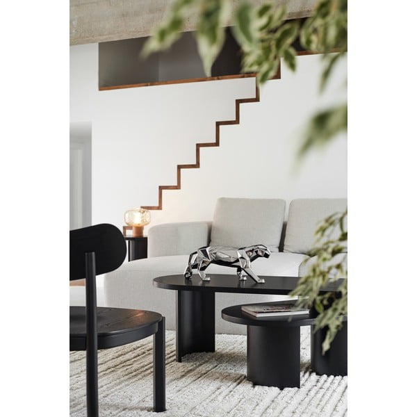 Crni stolić za kavu u dekoru jasena 120x50 cm Nori - Teulat-image-1