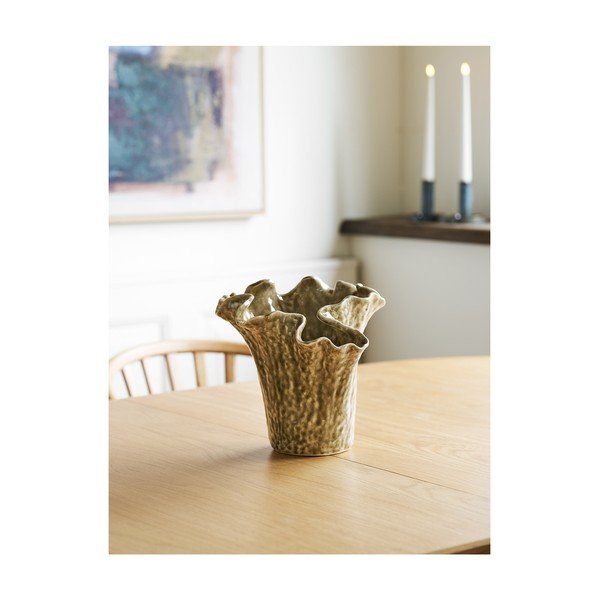 Sivo-bež keramička vaza (visina 23,5 cm) – House Nordic-image-1
