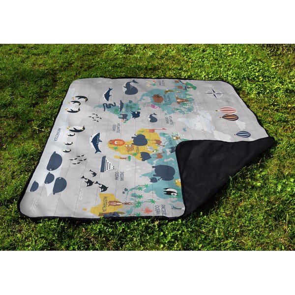 Piknik deka od mikrovlakana 145x180 cm Travel Around The World – Butter Kings-image-3