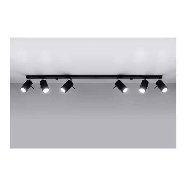 Crna stropna lampa Sollux Etna 6L-image-4